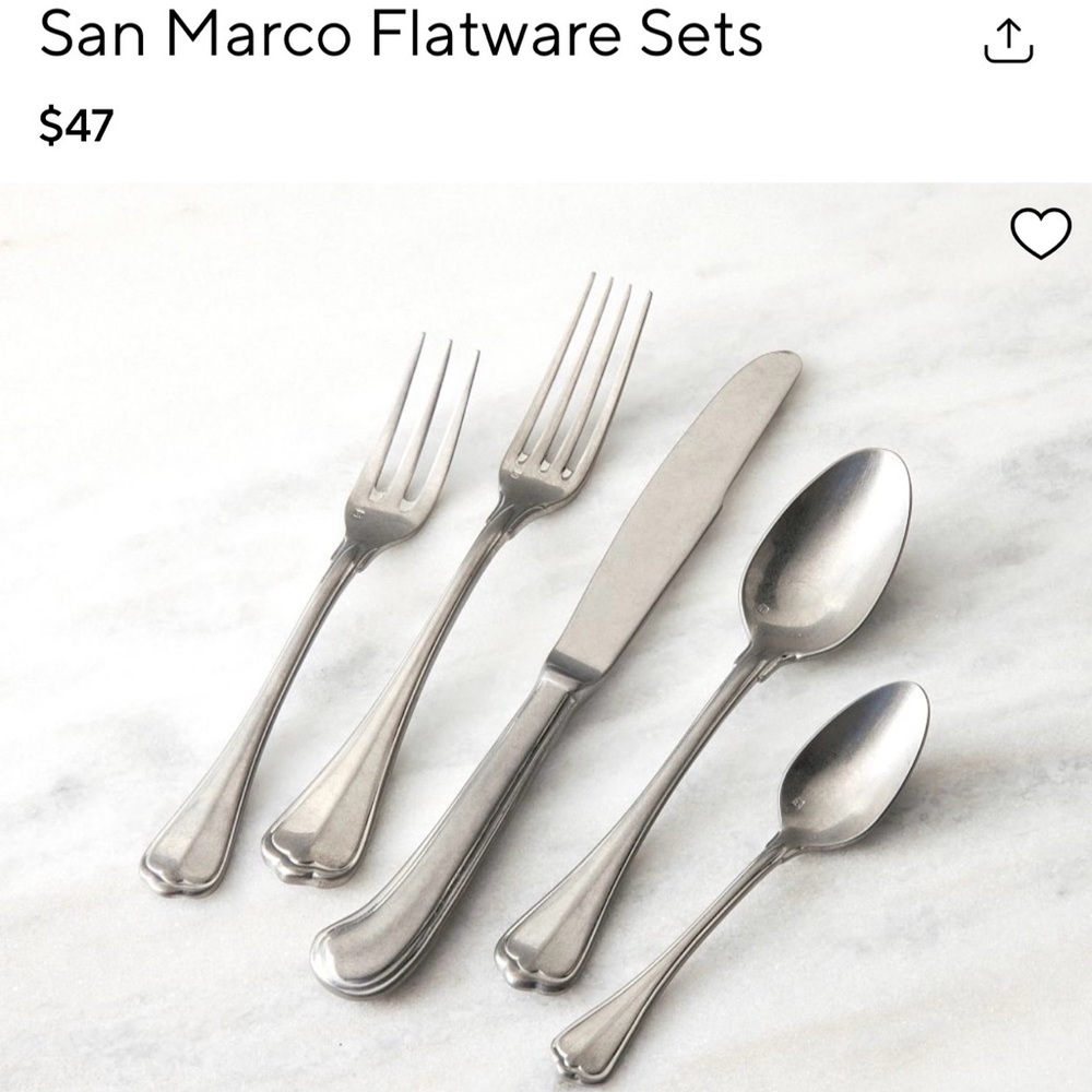 Fortressa San Marco Flatware Sets. 20 pieces. 5 in each set